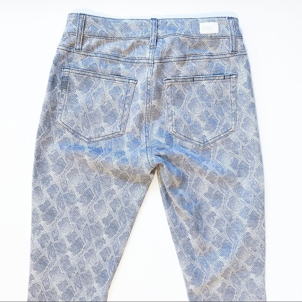 Paige Verdugo Ankle Jeans in Gray Animal Print - Picture 7 of 12